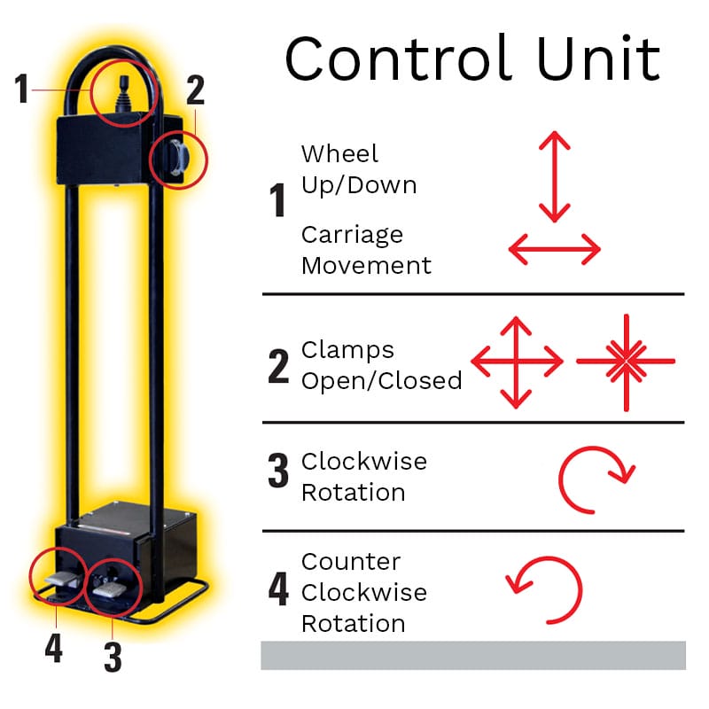 Rotary® Tire Changer – R541 | Commercial Heavy-Duty The <strong>Rotary R541 Commercial Tire Changer</strong> delivers efficiency for a range of tire sizes. Its two-speed rotation chucking table supports rims up to 44" or up to 56" with the <a href="https://shopequipmentlift.com/product/rotary-clamping-extensions-vsg108a12/" target="_blank" rel="noopener">VSG108A12</a> extension set. Includes a portable wired control unit, aluminum adapters, and tire paste lubricant. <ul> <li>Cable control unit</li> <li>Aluminum Adapters Standard</li> <li>Rotational control on portable wired stand</li> <li>Tire paste lubricant and brush</li> </ul> <p class="extra-space"><a class="red-btn" href="https://shopequipmentlift.com/wp-content/uploads/2024/04/Rotary_Changers-2.pdf" target="_blank" rel="noopener">Brochure</a></p>