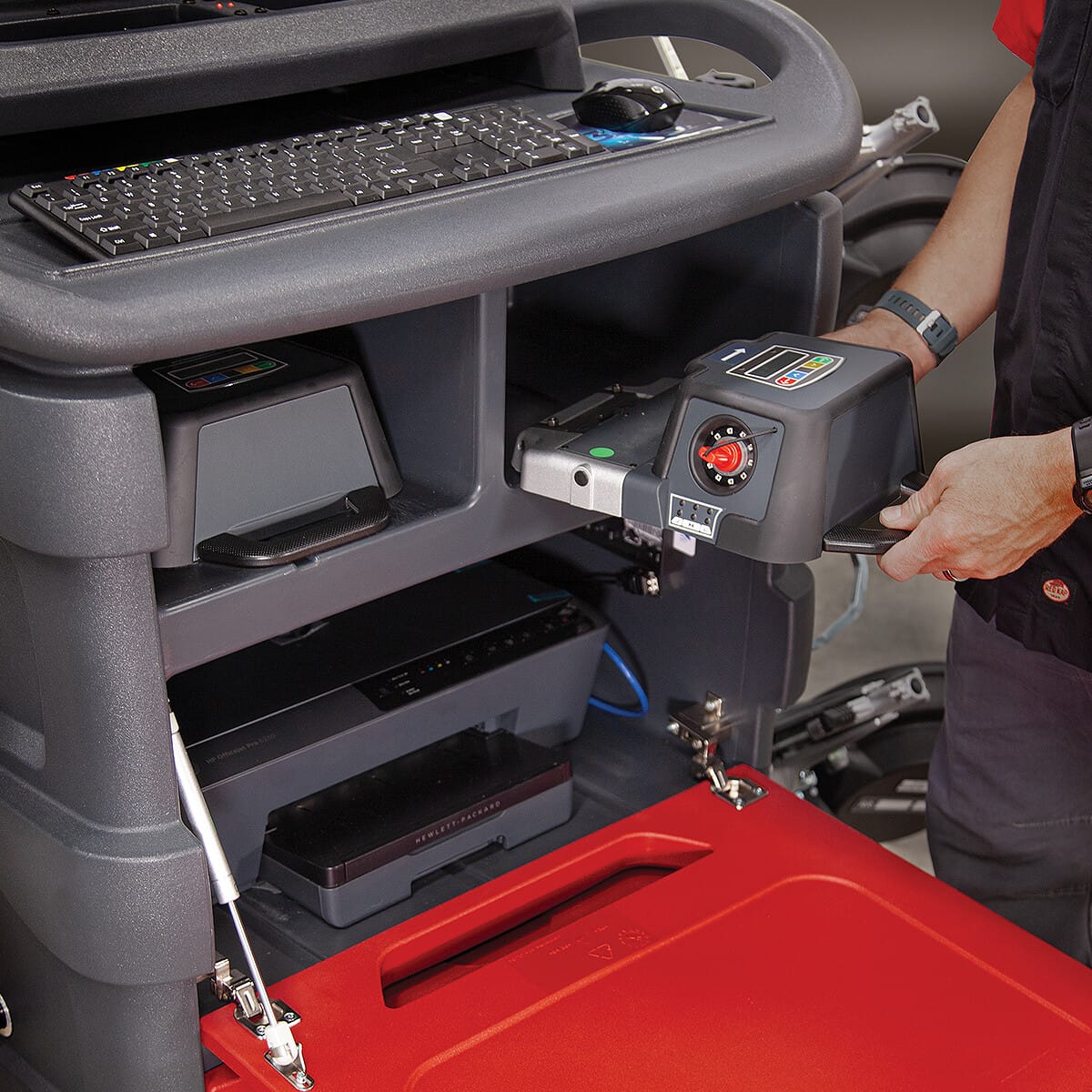 Rotary® Wheel Aligner – R1090 | High Performance 3D Alignment System Less of a learning curve to run our software, less space required for the machine in any bay, less total cost involved to start doing alignments yourself. The R1090 Pro 3D is your next wheel alignment machine. <p class="features"><strong>HIGH-PERFORMANCE SYSTEM WITH <span class="prod-desc-red">SOLID VISION TECHNOLOGY</span></strong></p> Equipped with fixed cameras, tire grabbing clamps, and remote-controlled sensors. <ul> <li>Automatic positioning of the cameras</li> <li>Automatic recognition of the targets</li> <li>ADAS ready</li> </ul> <p class="features"><strong>FAST AND EASY SETUP</strong></p> Console or Tablet Operated System – Includes Android Tablet as a REMOTE indicator Easy to follow alignment process with updated graphics that feature a time saving On Rack Test Drive Program <ul> <li>Animated instructions</li> <li>Easy to read results</li> <li>Adjustment Illustrations</li> <li>Live adjustments</li> <li>Email or print alignment report</li> </ul> <p class="extra-space"><a class="red-btn" href="https://shopequipmentlift.com/wp-content/uploads/2024/04/Rotary_Alignment.pdf" target="_blank" rel="noopener">Brochure</a></p>