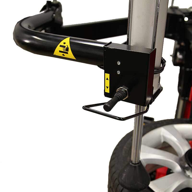 Rotary® Tire Changer – R1200 | Dual ROLLER Leverless Center Post Clamping Bead Press Arm