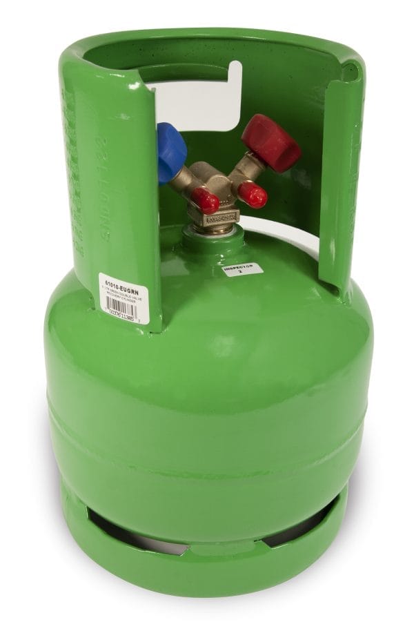 Rotary Service Tank 6L, empty, DOT-rated for A/C cart testing and refrigerant storage